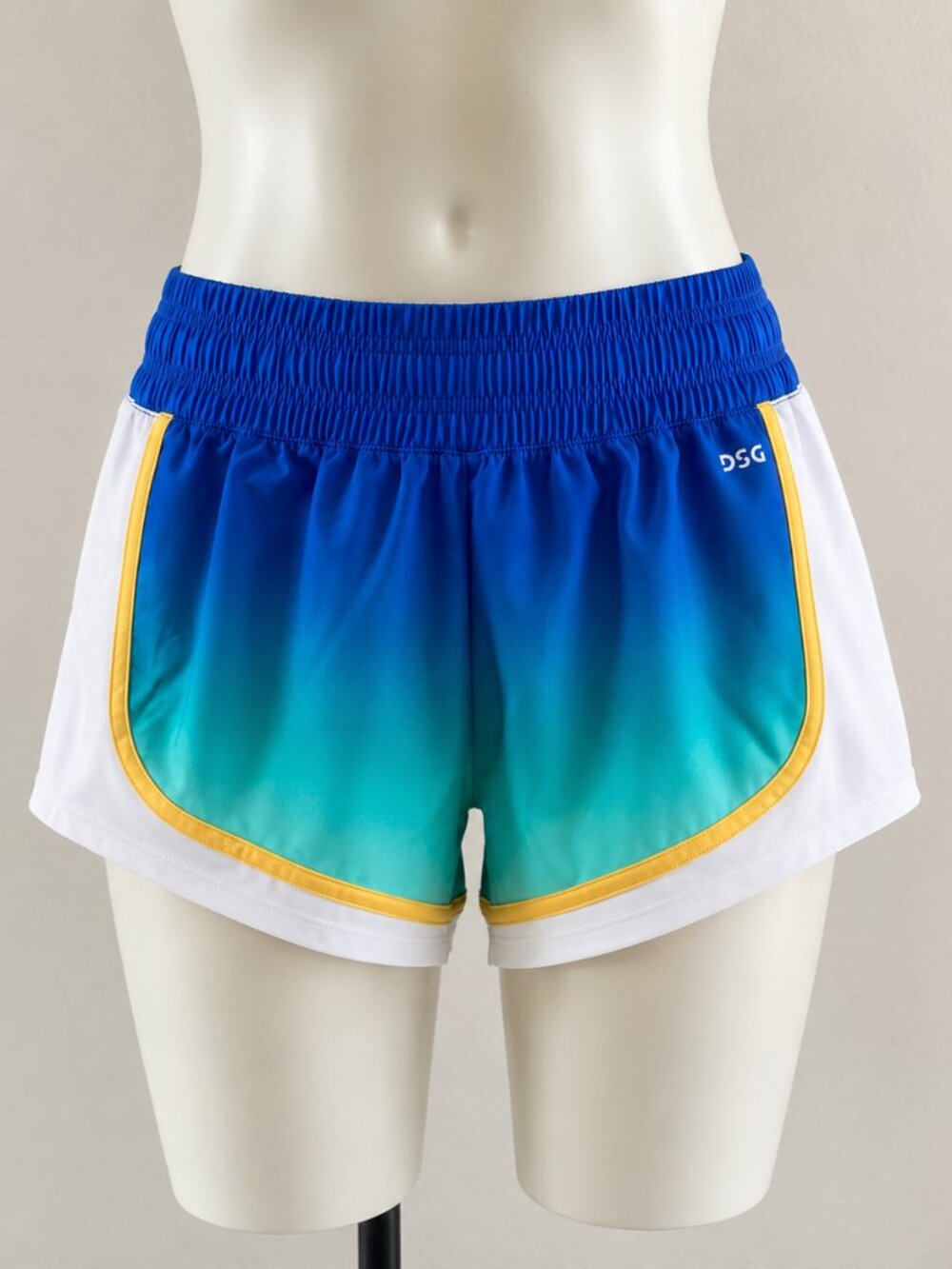 DSG High Rise Stride Shorts Women’s XS Blue Ombre Running Athletic 3" NWT